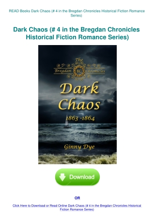READ Books Dark Chaos (# 4 in the Bregdan Chronicles Historical Fiction Romance Series)