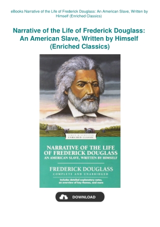 eBooks Narrative of the Life of Frederick Douglass An American Slave  Written by Himself (Enriched C