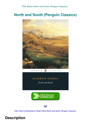 PDF Books North and South (Penguin Classics)