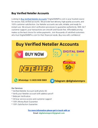 Buy Verified Neteller Accounts