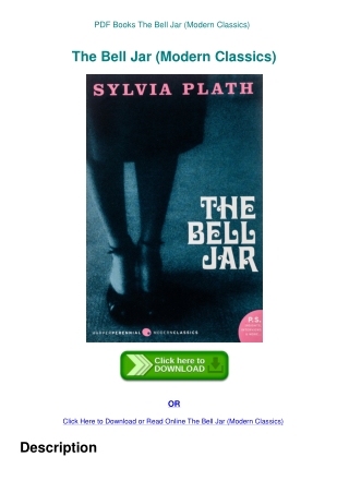 PDF Books The Bell Jar (Modern Classics)