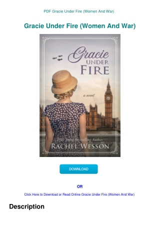 PDF Gracie Under Fire (Women And War)