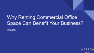 Why Renting Commercial Office Space Can Benefit Your Business?