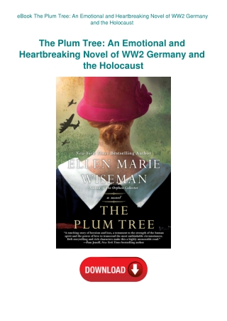 eBook The Plum Tree An Emotional and Heartbreaking Novel of WW2 Germany and the Holocaust