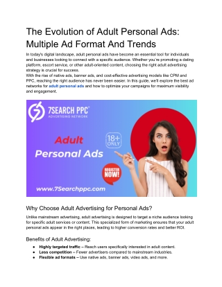 The Evolution of Adult Personal Ads_ Multiple Ad Format And Trends
