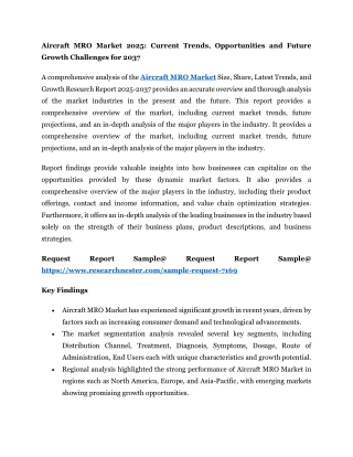 Aircraft MRO Market