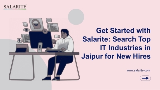 Start Strong with Salarite: Find Top IT Companies in Jaipur for Freshers