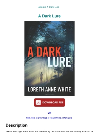 eBooks A Dark Lure