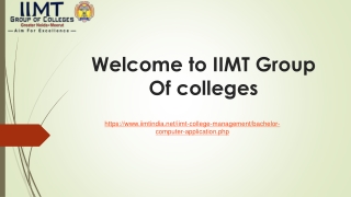 IIMT Group of Colleges: A Leading Choice for BCA in Delhi NCR