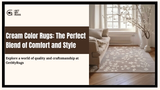 Rugs Cream Color for Modern and Traditional Home Decor