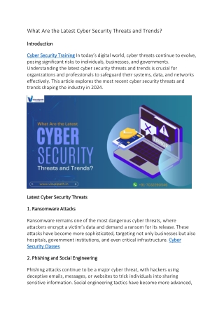 Best Cyber Security Course in Hyderabad | Visualpath