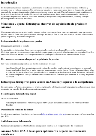 Monitorea y ajusta: Estrategias efectivas de seguimiento de precios en Amazon