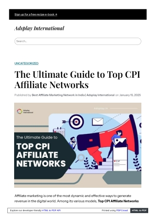 The Ultimate Guide to Top CPI Affiliate Networks