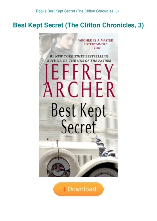 Books Best Kept Secret (The Clifton Chronicles  3)