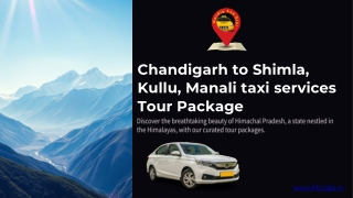 Chandigarh Shimla Manali Dharamshala 8 Days Tour Package