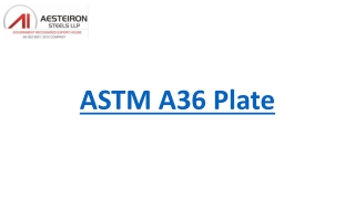 ASTM A36 Plate