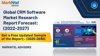 CRM Software Market Comprehensive Analysis and Forecast 2022-27