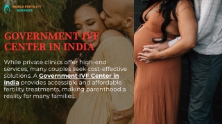 Government IVF Center In India