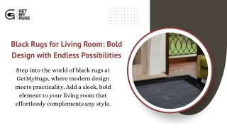 Black Rugs for Living Room: Bold, Stylish, and Durable"