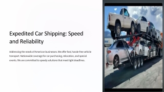 Expedited Car Shipping