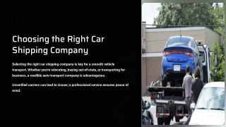 Car Shipping Companies
