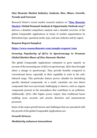 Zinc Stearate Market Industry Analysis, Size, Share, Growth, Trends