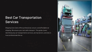 Best Car Transportation Services