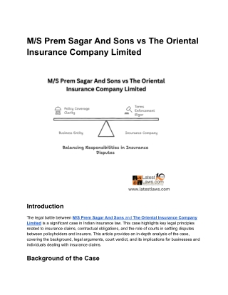M_S Prem Sagar And Sons vs The Oriental Insurance Company Limited (2)