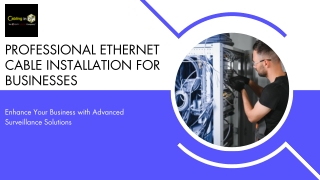 Professional Ethernet Cable Installation for Businesses