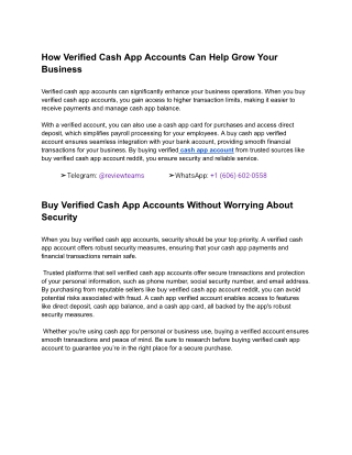 How Verified Cash App Accounts Can Help Grow Your Business