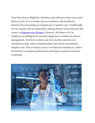 AI Know When You’re Sick Before You Do