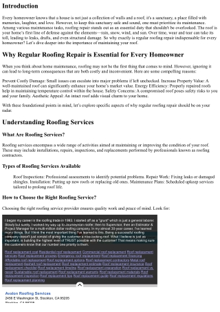 Why Regular Roofing Repair is Essential for Every Homeowner