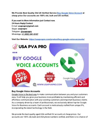How to Get a Google Voice Number Outside The US?