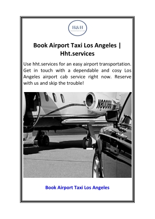 Book Airport Taxi Los Angeles  Hht.services