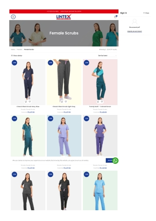 Lintex: Premium Female Scrubs for Comfort and Style