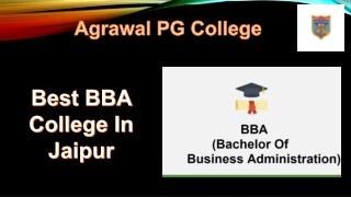 Best BBA college In Jaipur