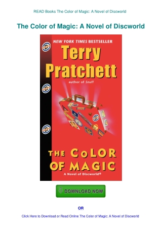 READ Books The Color of Magic A Novel of Discworld