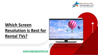Which Screen Resolution is Best for Rental TVs?