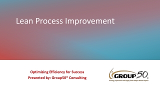 Lean Process Improvement