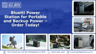 Bluetti Power Station for Portable and Backup Power – Order Today!