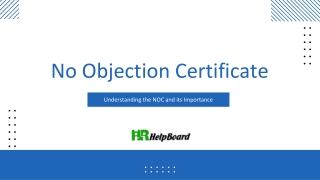 No Objection Certificate(NOC)
