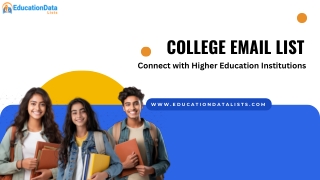 College Email List-Connect with Higher Education Institutions