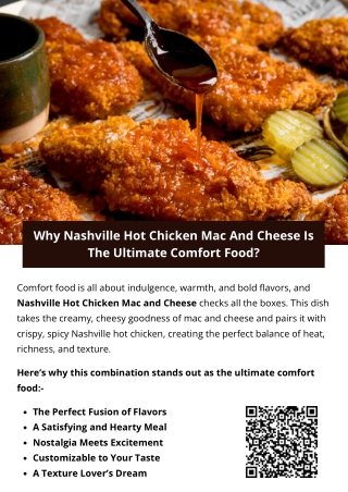 Why Nashville Hot Chicken Mac And Cheese Is The Ultimate Comfort Food?