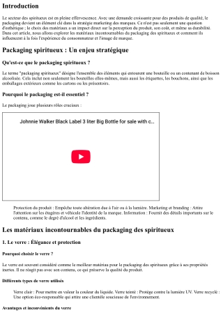 Les matériaux incontournables du packaging des spiritueux
