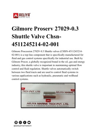 Gilmore Proserv 27029