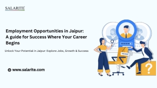 Employment Opportunities in Jaipur A guide for Success Where Your Career Begins