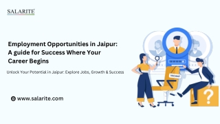 Employment Opportunities in Jaipur A guide for Success Where Your Career Begins