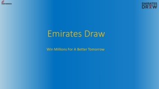 Emirates Draw PPT 43