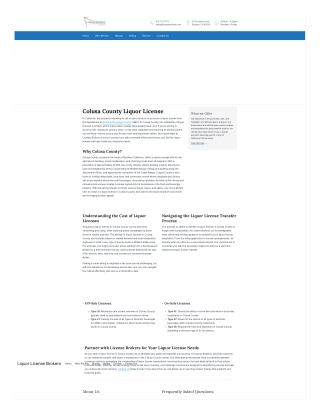 Colusa County Liquor Licenses – Buy & Sell with Ease