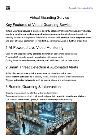 Virtual Guarding Service1